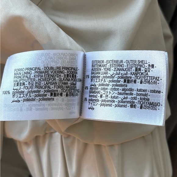 ZARA Cropped Hooded Jacket, Cream, S - Picture 10 of 10